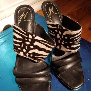 New J. Vincent Leather Women's Shoes 9M Animal prt